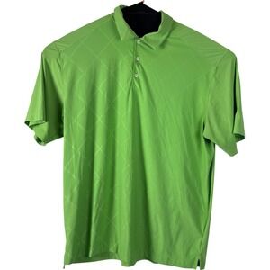 Nike Golf Dri-Fit Men's Extra Large Lime Green Short Sleeve Polo Shirt